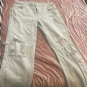 Free people light wash jeans